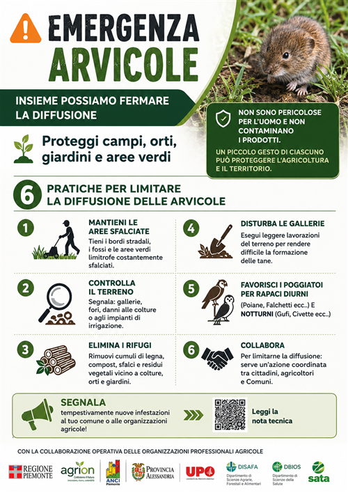 Linee guida â€“ Arvicole
Emergenza Arvicole - Linee guida