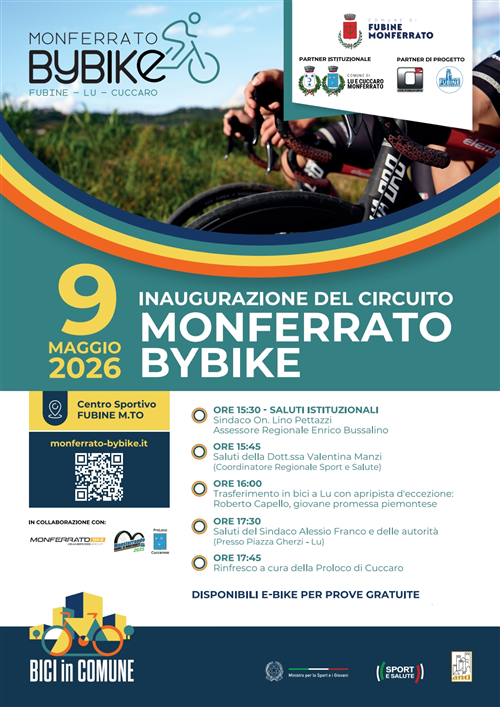 Inaugurazione MONFERRATO BYBIKE